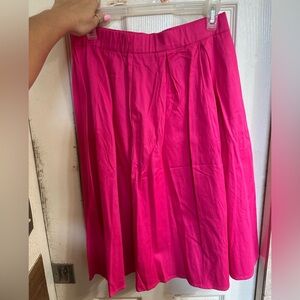 SHEIN Hot Pink A-Line Skirt
